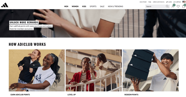 Adidas Build Loyalty and Referral Incentives