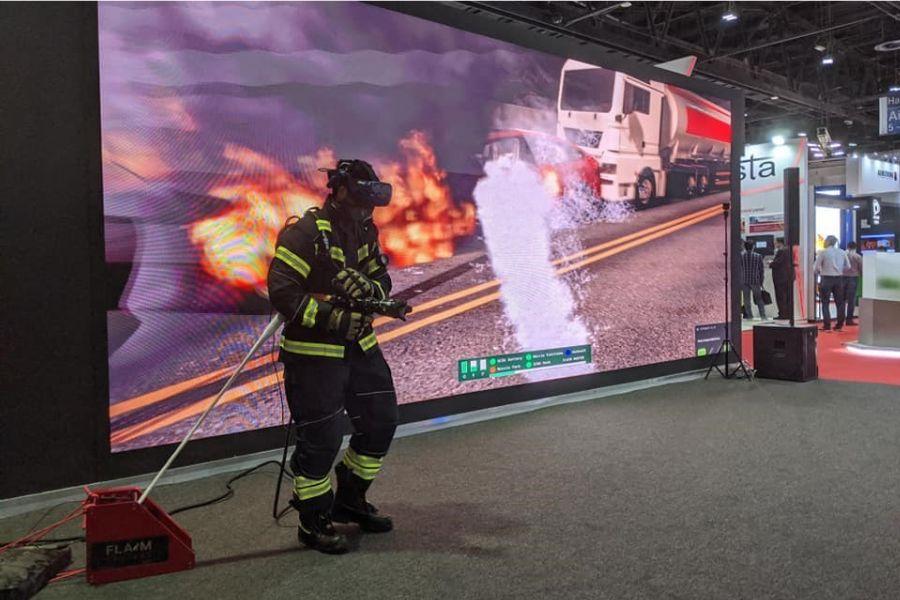 simulasi virtual untuk pemadam kebakaran