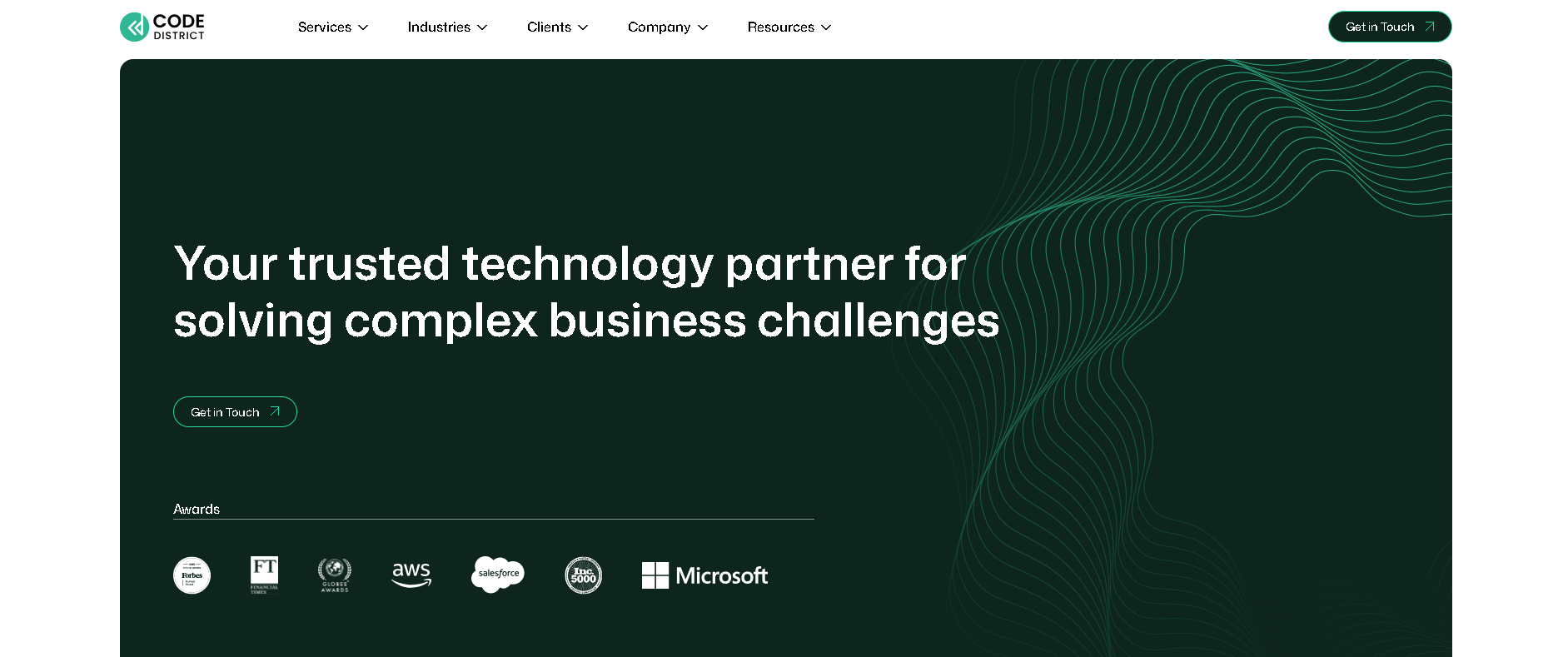 Code District homepage