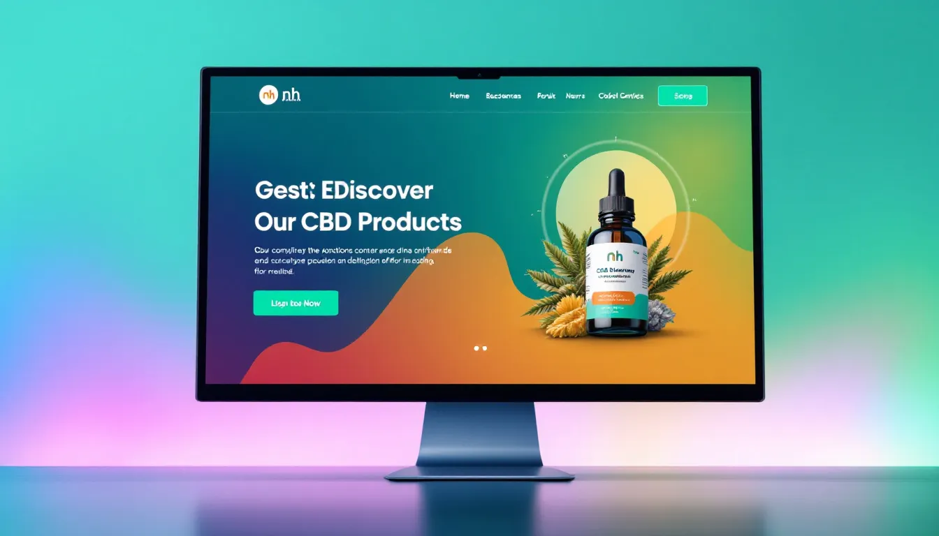 well-optimized CBD website demonstrating effective SEO strategies.