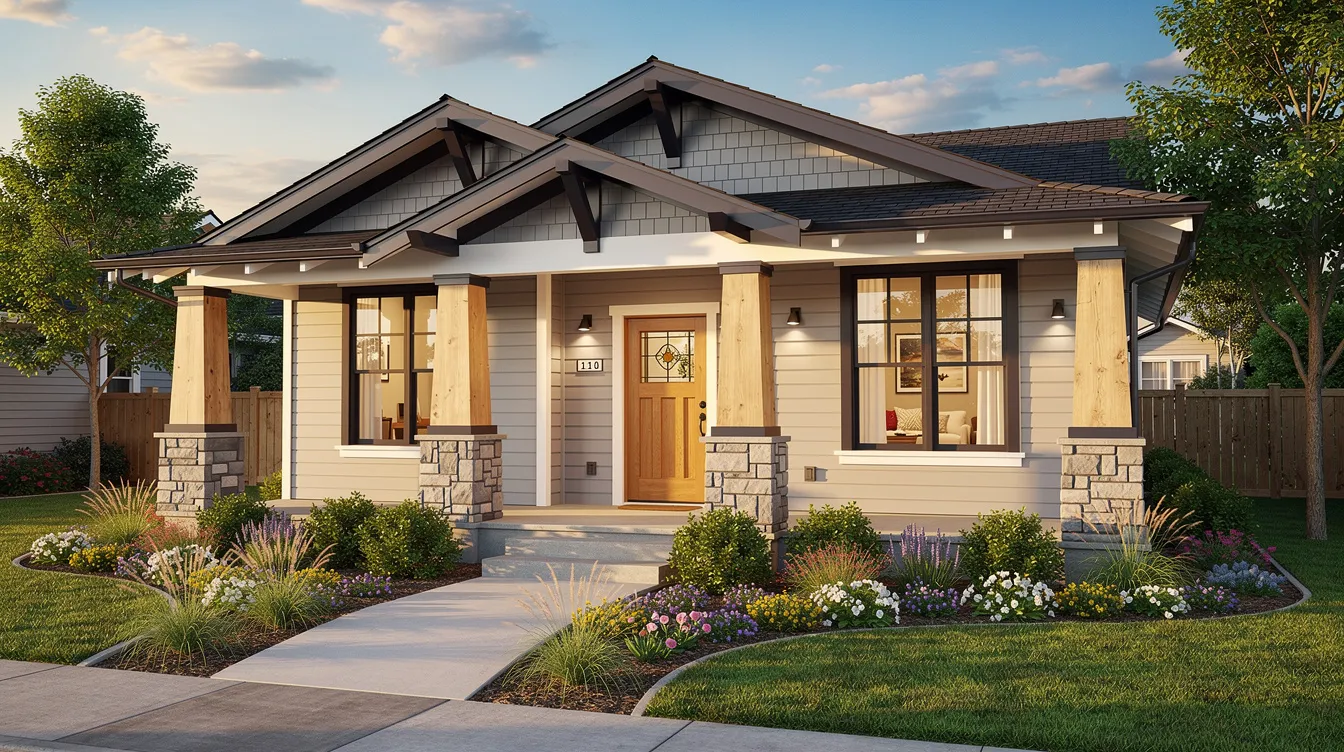 The image depicts a beautifully renovated craftsman-style house with fresh paint, showcasing its intricate architectural details, surrounded by well-maintained landscaping. This inviting exterior reflects the potential for home equity, making it a valuable asset for financing options like a home equity loan or line of credit.