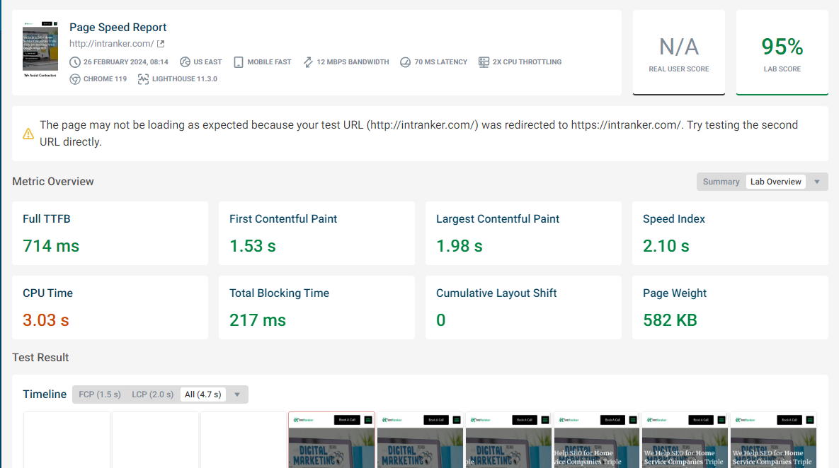 Site speed and performance