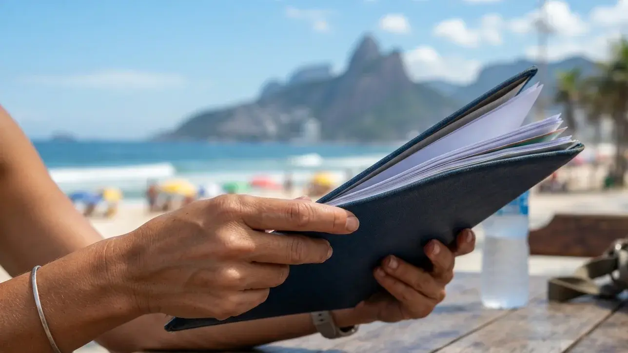 Comparing flight and land exit documents for Brazil