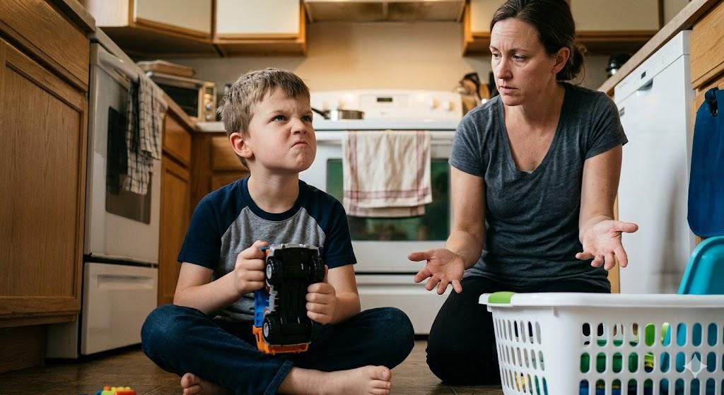 A child displaying anger toward a parent answering the quesiton, what is ODD disorder in kids