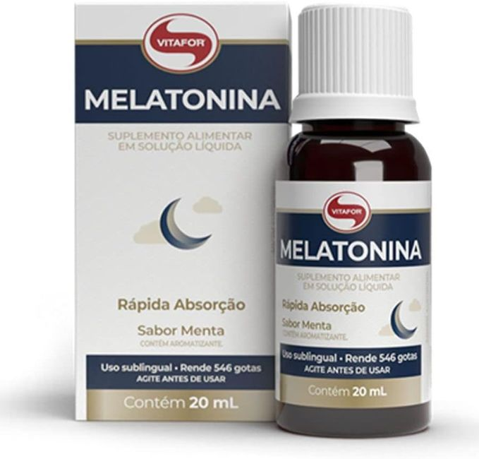Melatonina em gotas da Vitafor. Fonte da imagem: Amazon