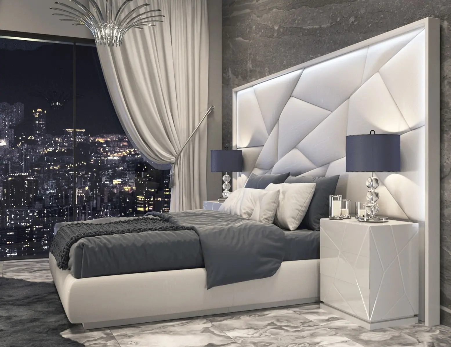 Majestic Art Deco Bed