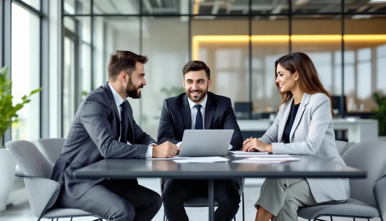 A team of experienced attorneys discussing estate planning services.