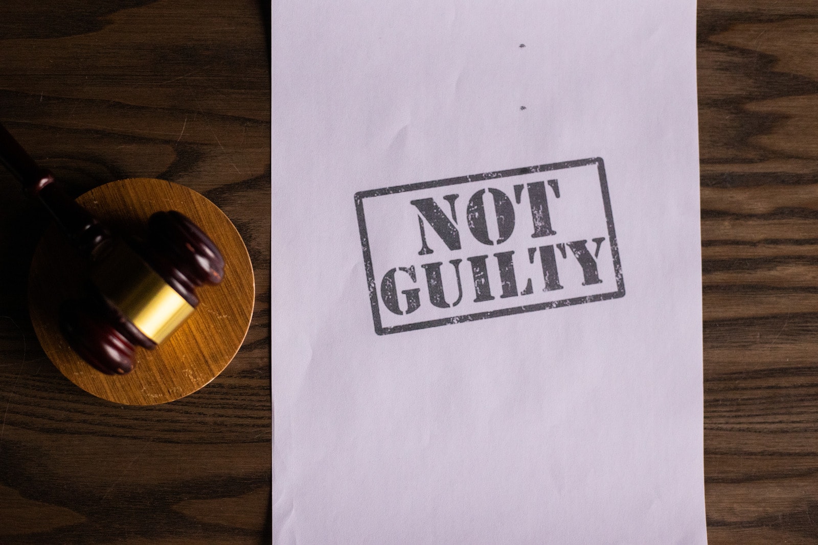 Not Guilty Verdict 