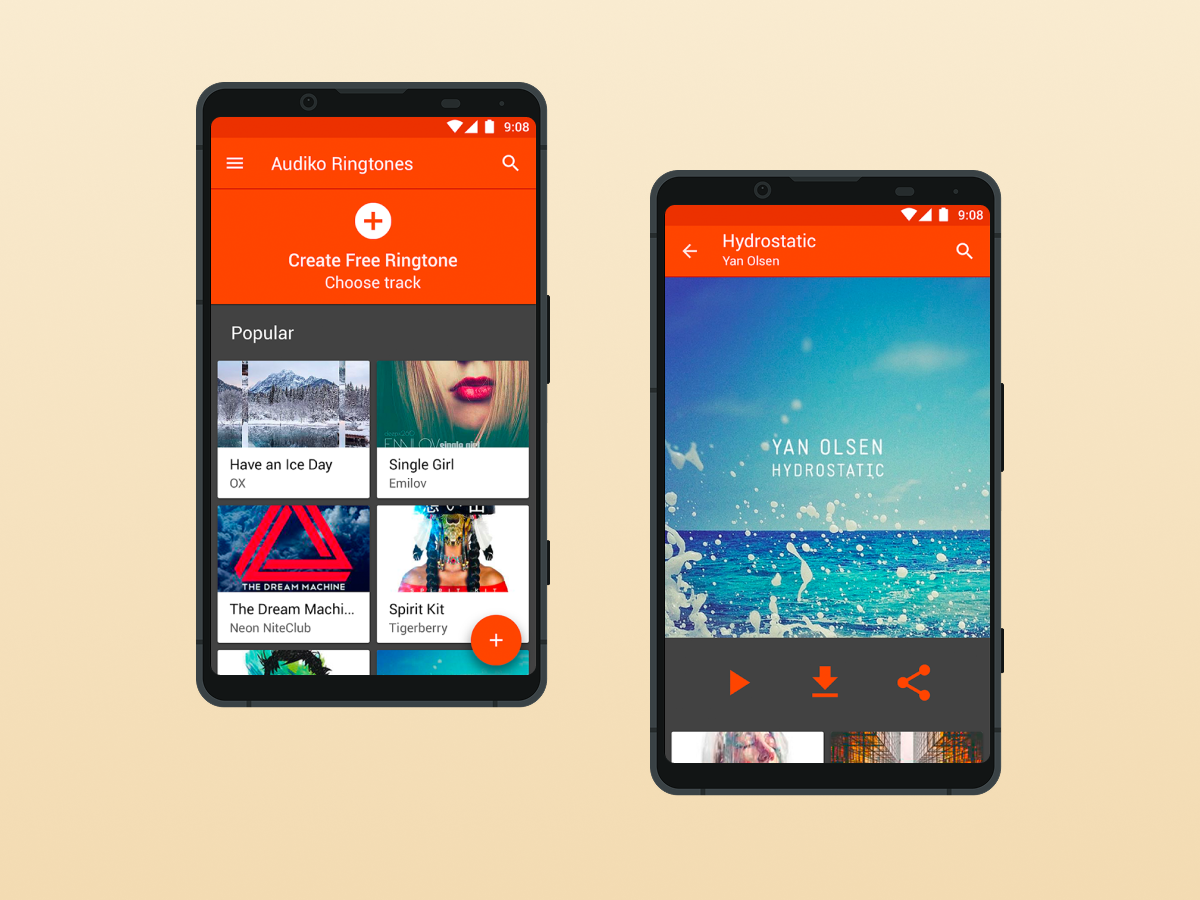 Audiko ringtone app