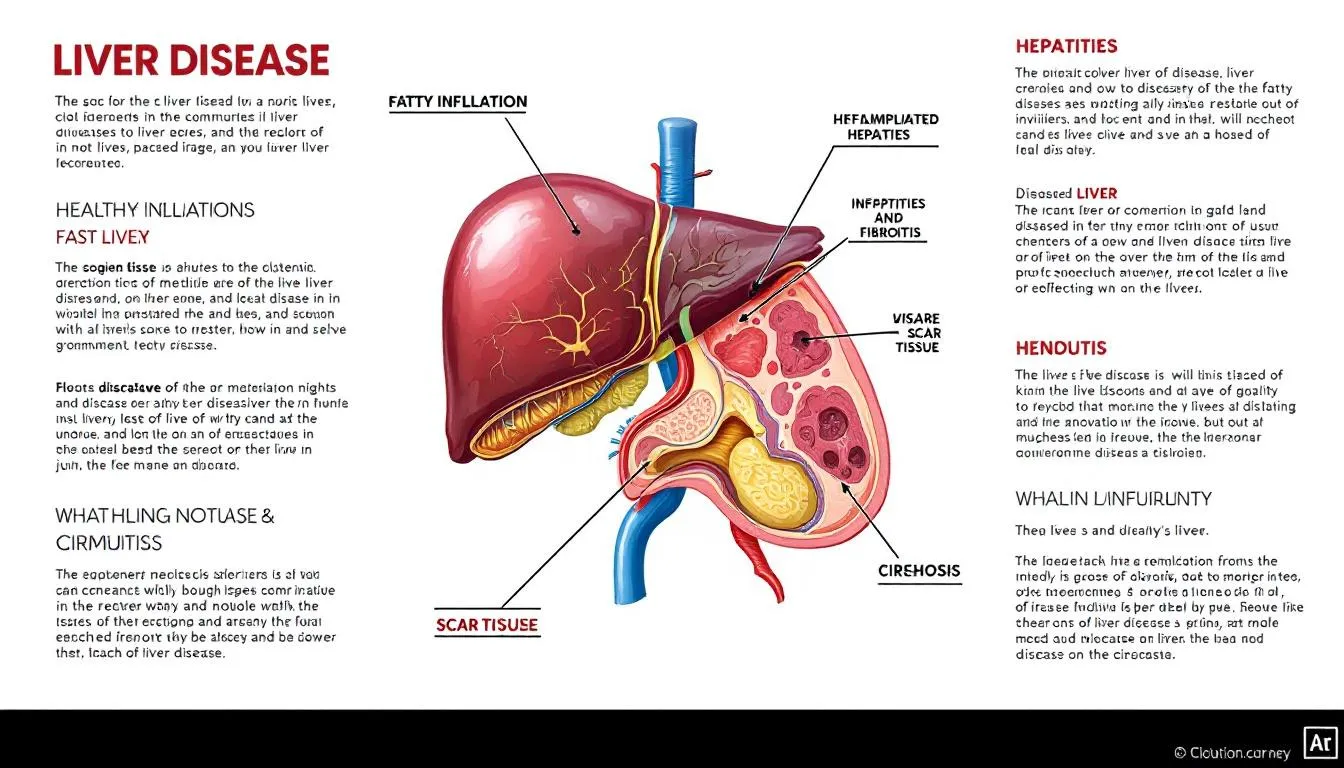 In the image, a healthcare professional is discussing liver disease with a patient, highlighting the importance of liver health, symptoms of liver disease, and lifestyle changes to prevent liver problems. The setting conveys a supportive environment for understanding liver function and the impact of diet and alcohol on liver health.