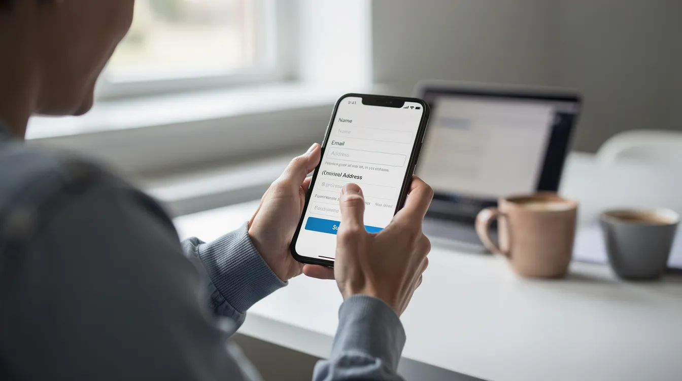 1b79877c 9628 4217 978e 28a390d9ca04 An individual is holding a smartphone and filling out an online form, possibly related to the Reserve Bank of India’s complaint management system. The scene suggests a focus on banking services, as the person engages with a digital interface to lodge a complaint or track the status of a grievance.