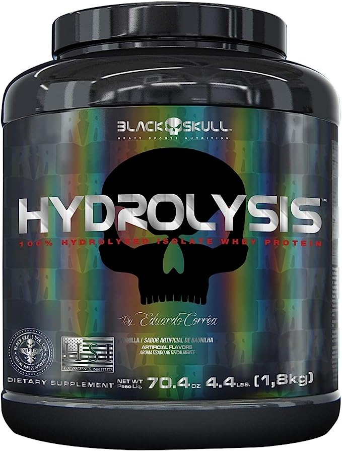 Hydrolysis, Whey Hidrolisado da Black Skull. Imagem: Amazon