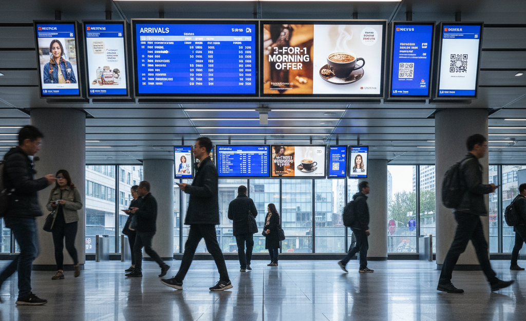 advertising and revenue generation through transit digital displays
