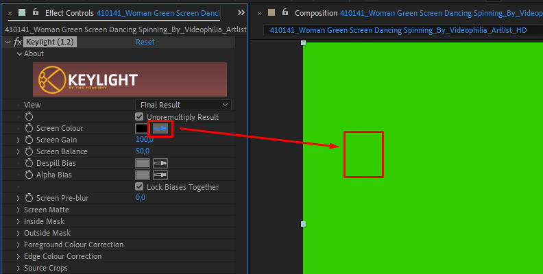 Green Screen Keying in After Effects in 2024