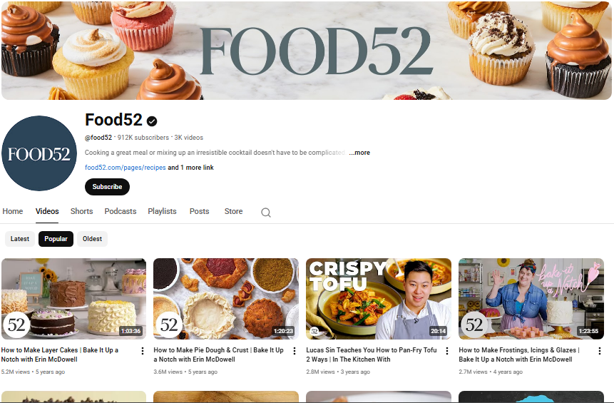 Food52 YouTube channel.