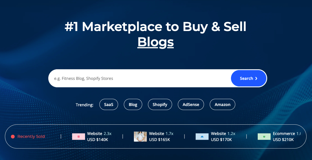 Buy and Sell Blogs with Flippa