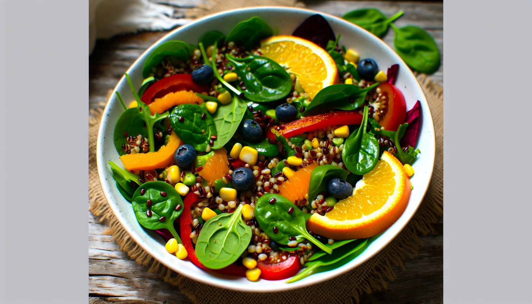 Colorful sea moss salad