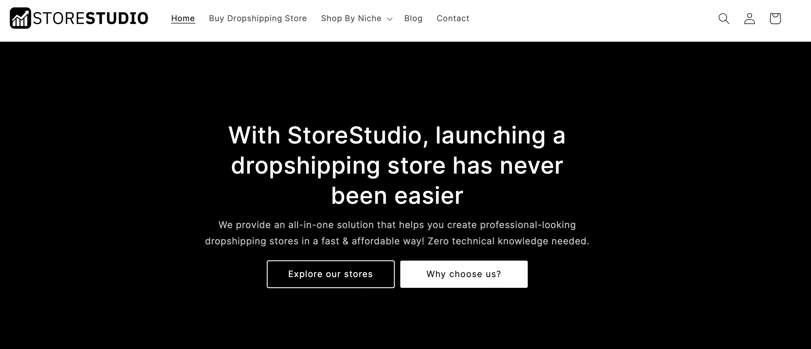 premade dropshipping store - store studio