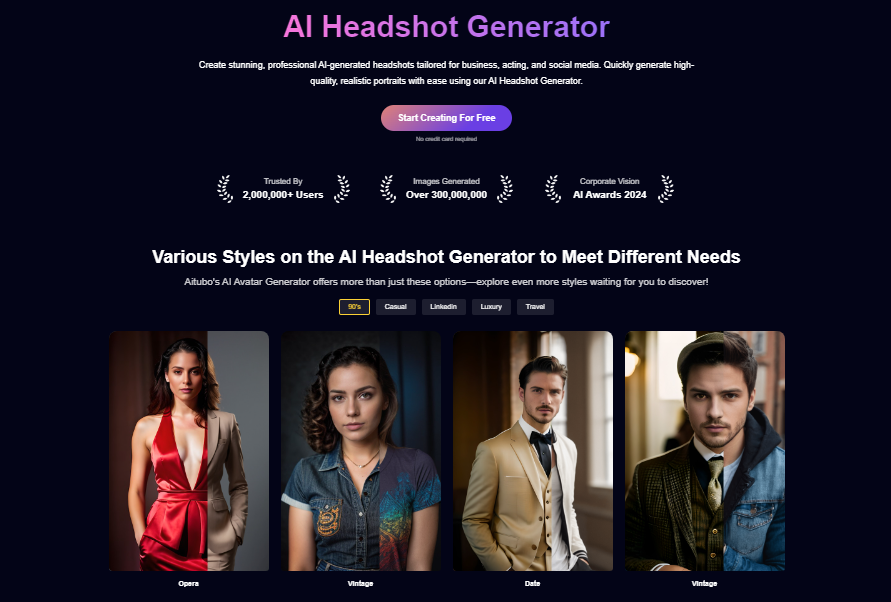 Aitubo: Best AI Headshot Generator