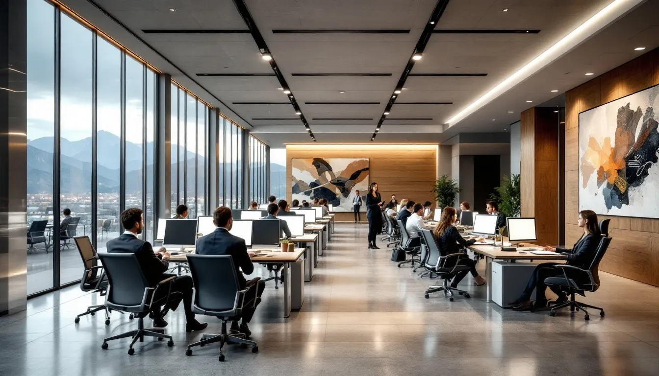 A representation of leading law firms in Colorado Springs, showcasing a modern office environment.
