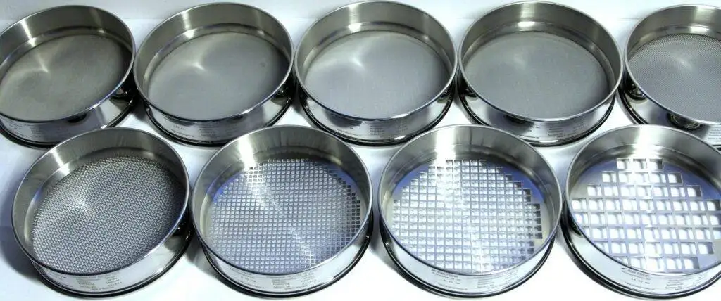 Various types of sieves