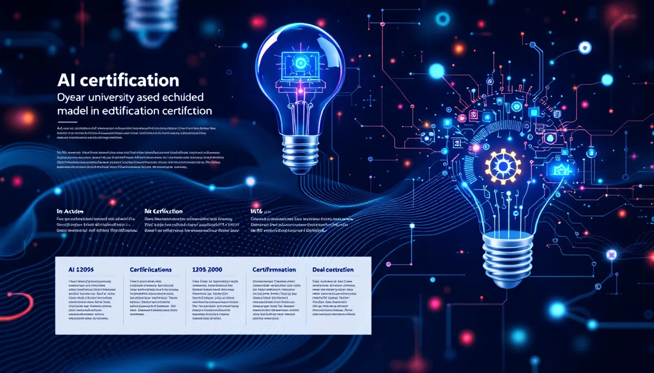 A visual representation of university-based AI certifications.