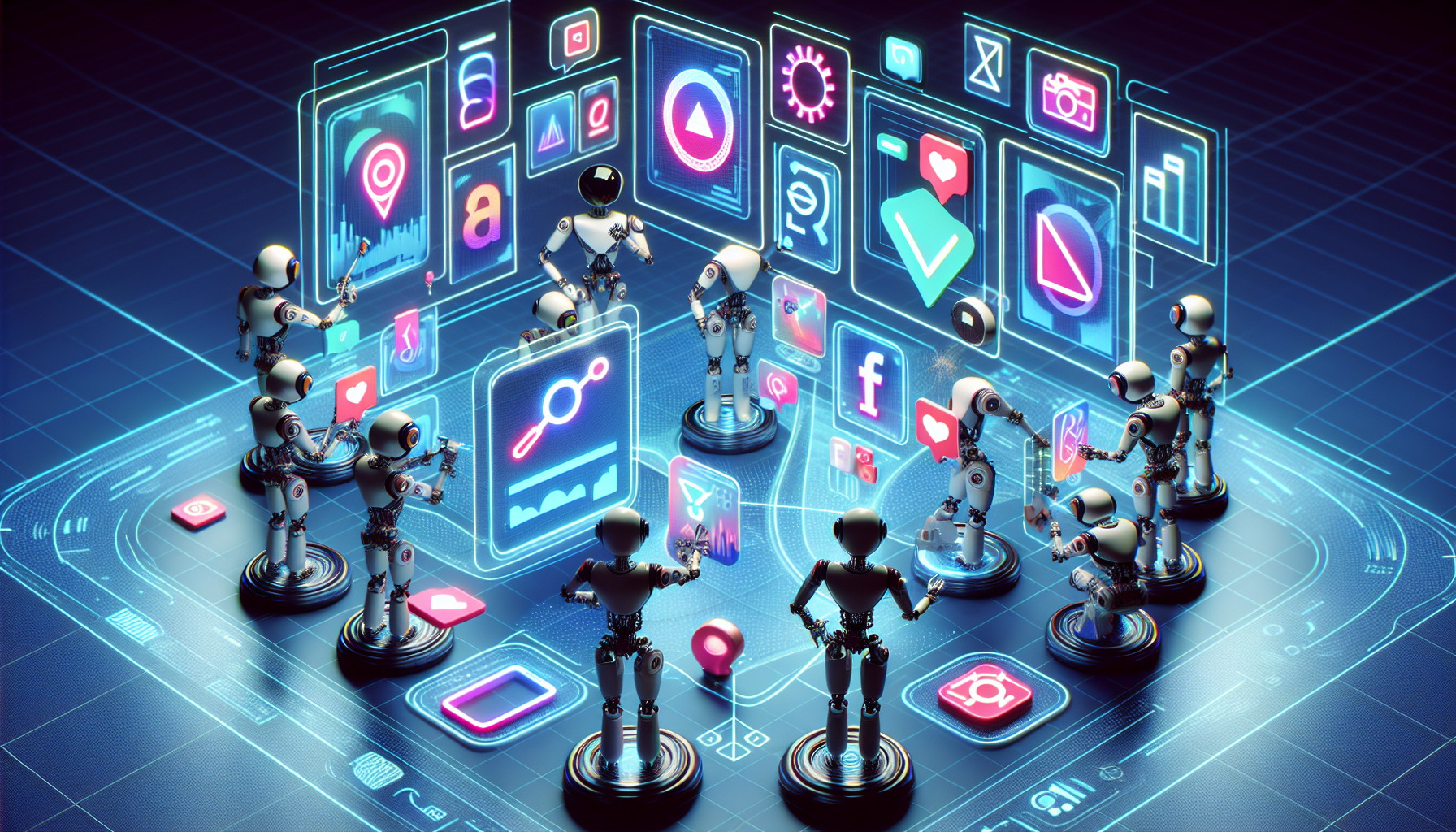 AI tools curating content for social media