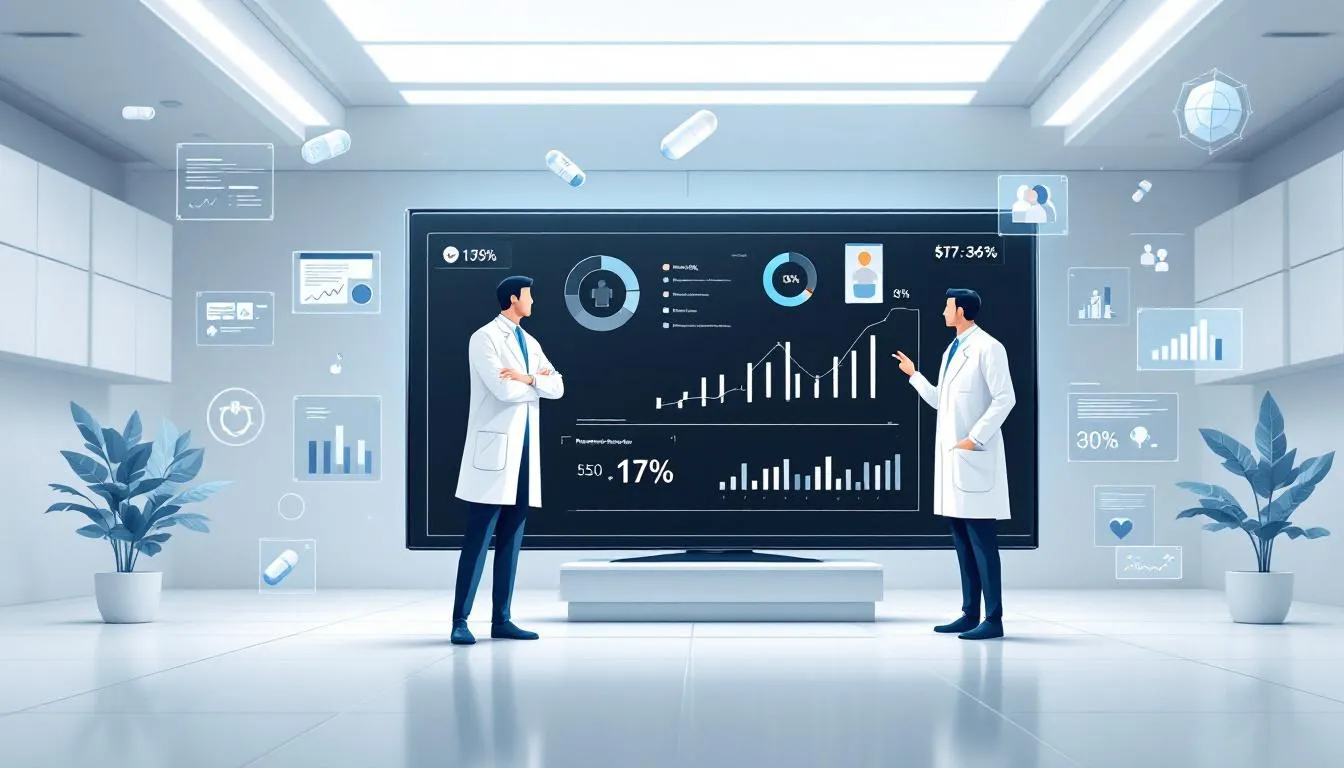 Television doctors in a healthcare advertising campaign.