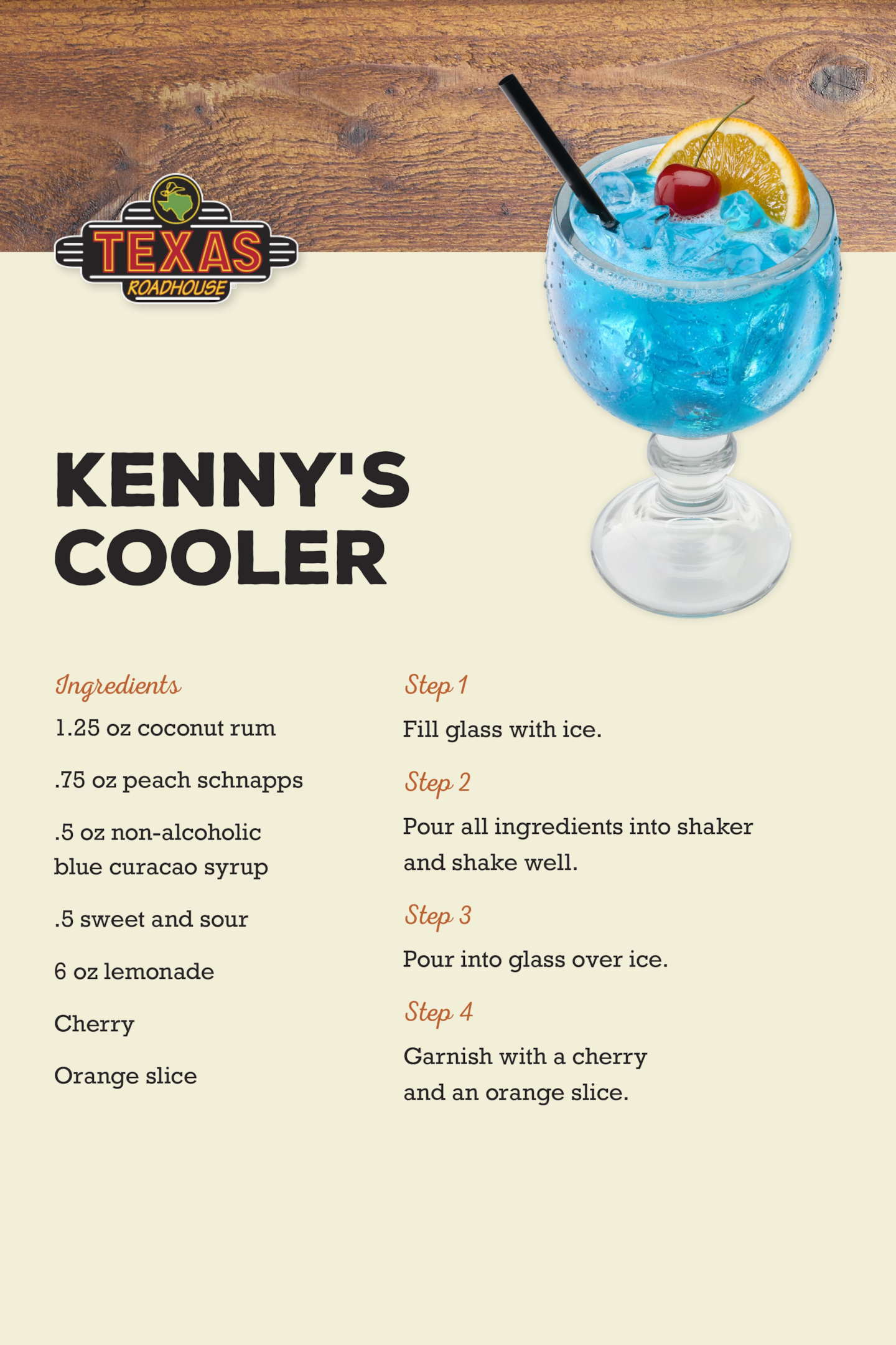 Kenny Cooler, Cocktail Shaker, Recipe