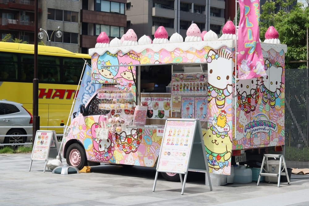 Sanrio character food truck