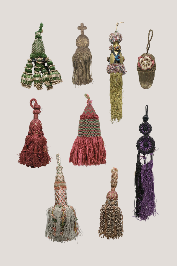 a collection of tassels used in a house