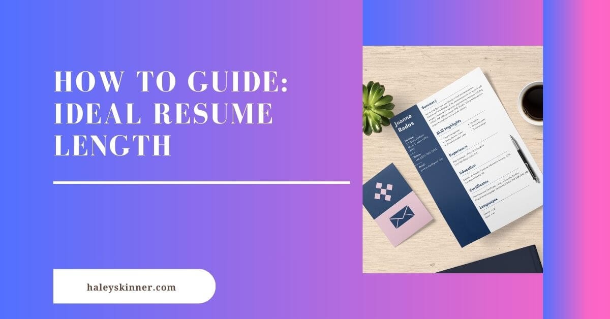 Ideal resume length