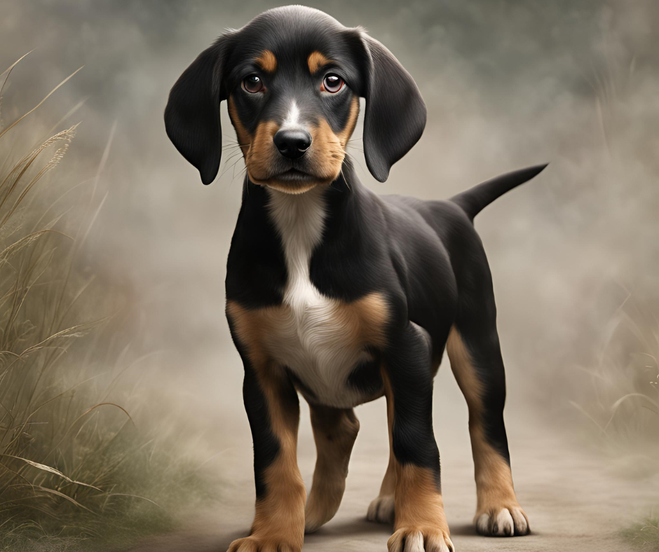 An AI image of a Transylvanian Hound Puppy