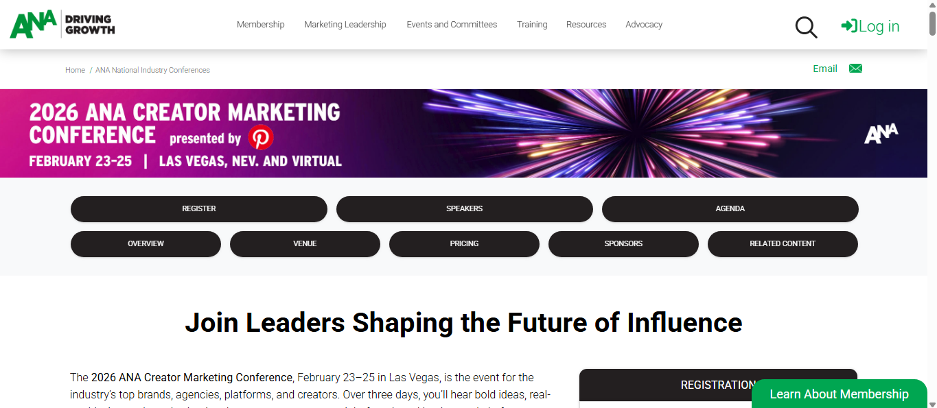 ANA Creator Marketing Conference