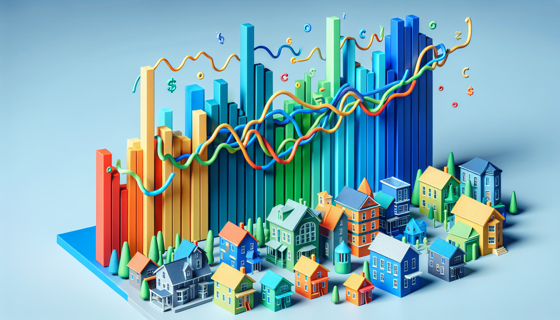 Real estate market trend chart with Kansas City data