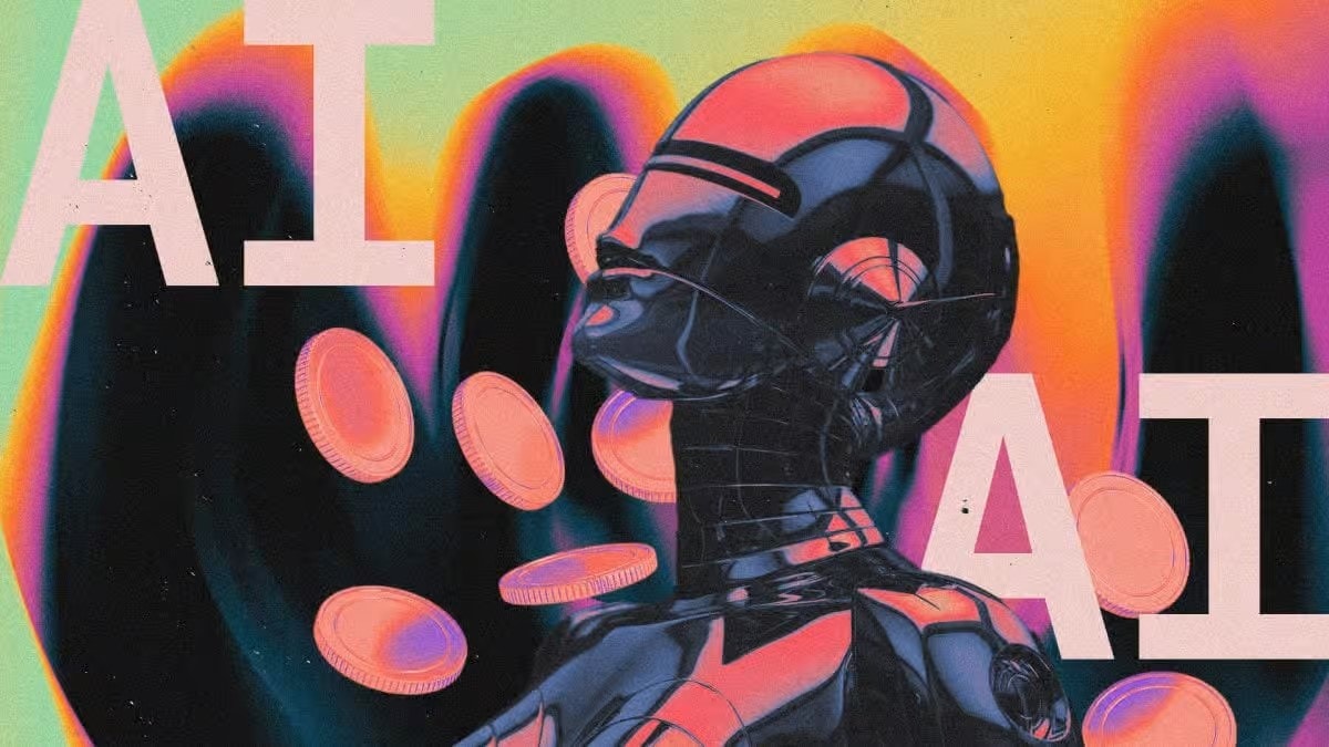 An artistic interpretation of an AI model within the gaming landscape.