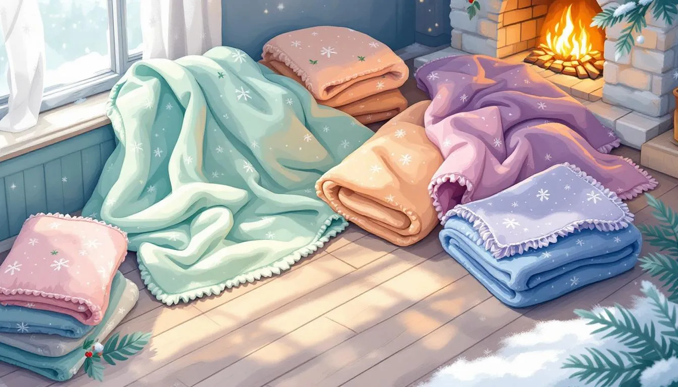 Cozy blankets and throws for a warm hug during winter nights.