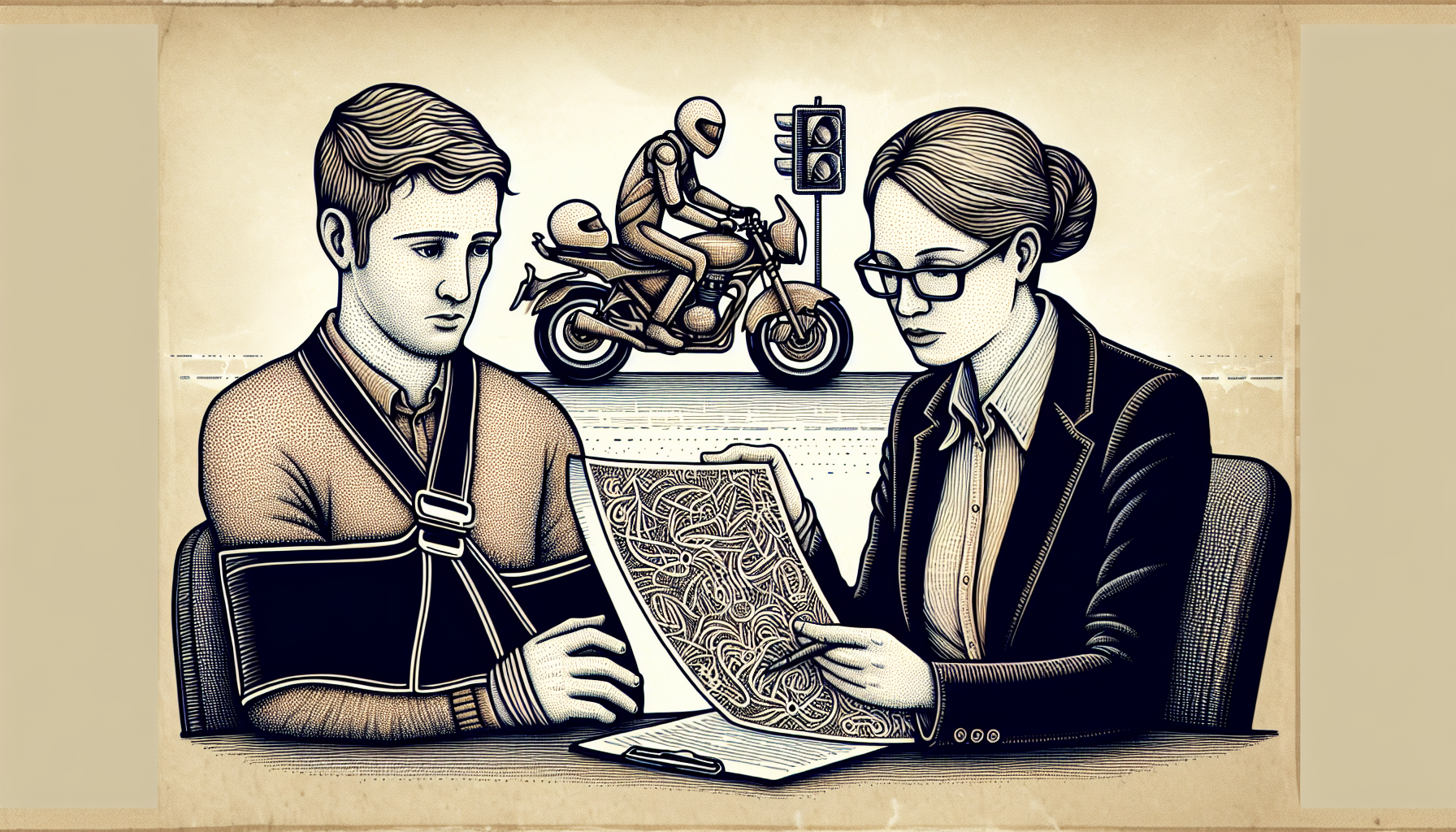 Filing a motorcycle accident claim with insurance company