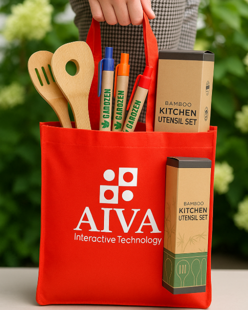 Create Holiday Gift Bundles Using Reusable Totes as “Gift Wrap.”