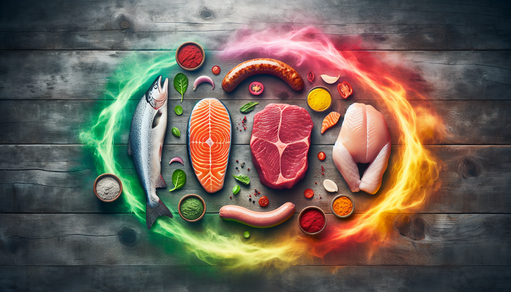 Comparison of different animal protein types