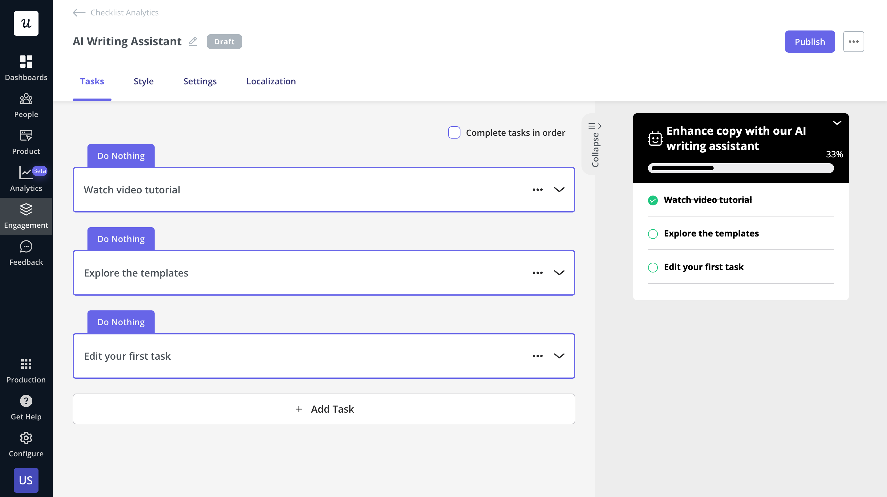 Create user onboarding checklists with Userpilot.