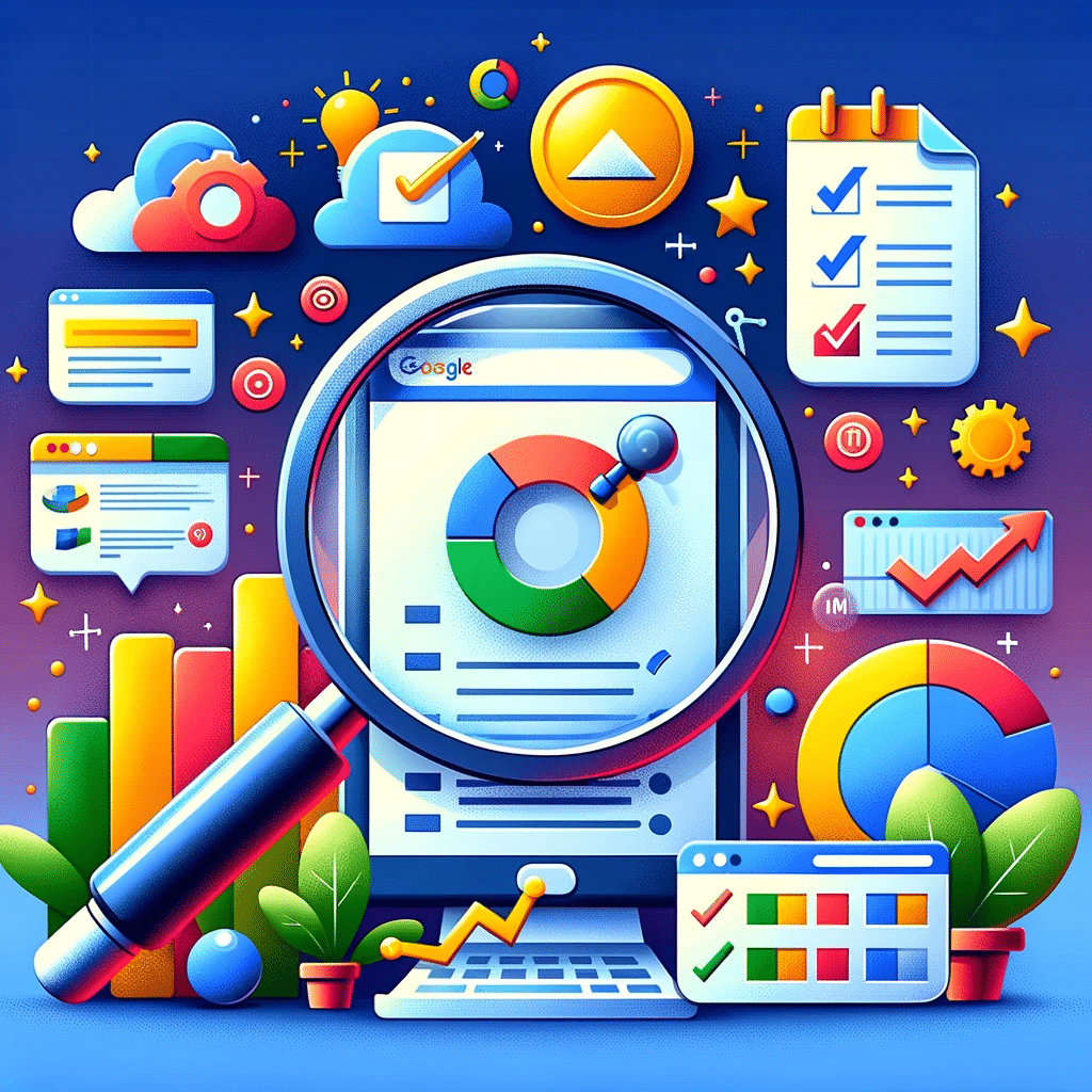 Descubre auditoría de Google Ads en ilustración digital detallada | Posiciona.Digital
