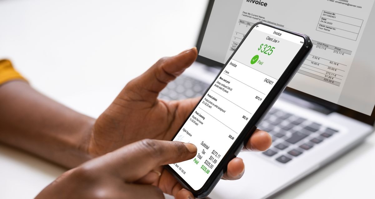 A business owner used Zelle's mobile app on their mobile phone to make payments 