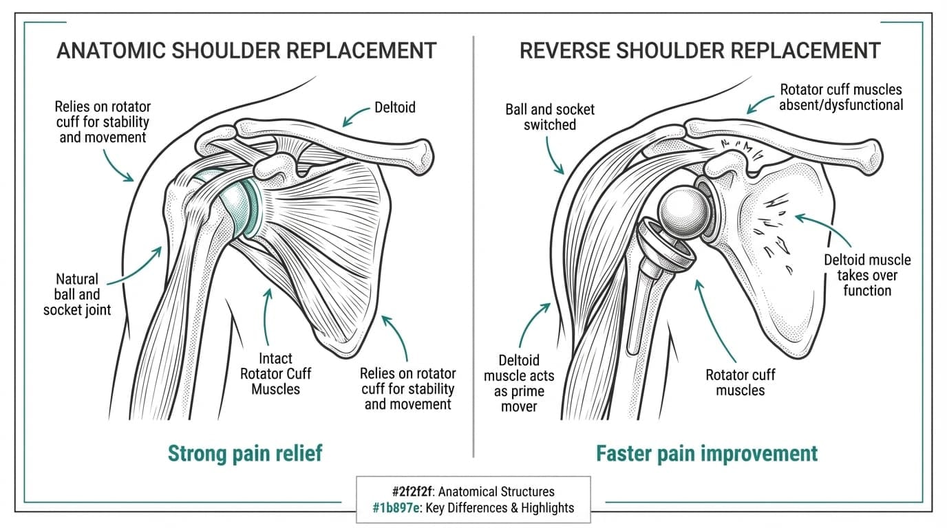 Anatomic vs Reverse Shoulder Replacement