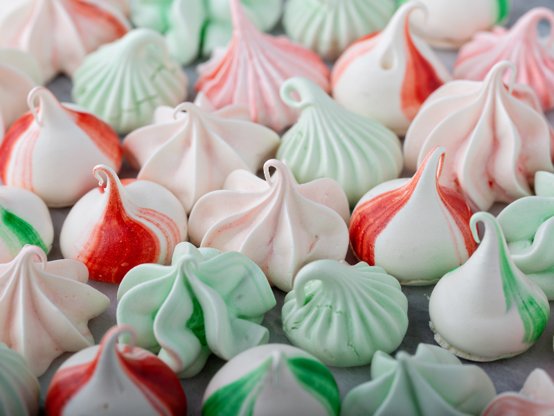 Peppermint Meringue Cookies - Gluten-Free Christmas Cookies