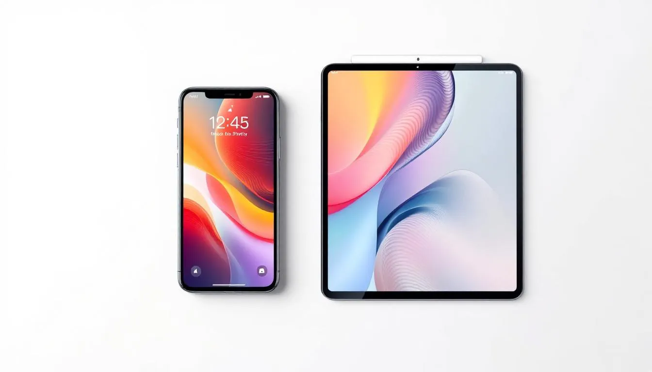 Image montrant un smartphone et une tablette côte à côte pour illustrer le choix entre ces appareils.