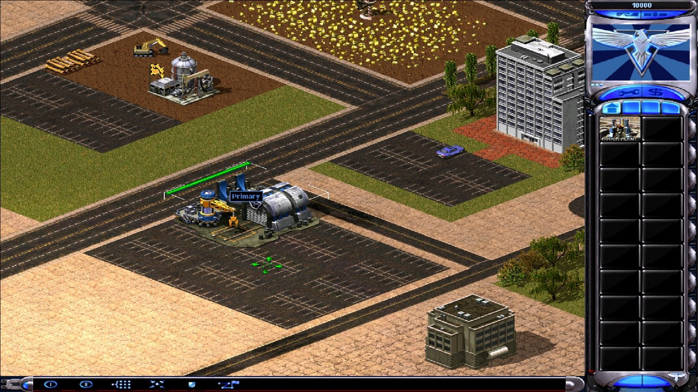 Screenshot of Red Alert 2 forced to run at 16:9
