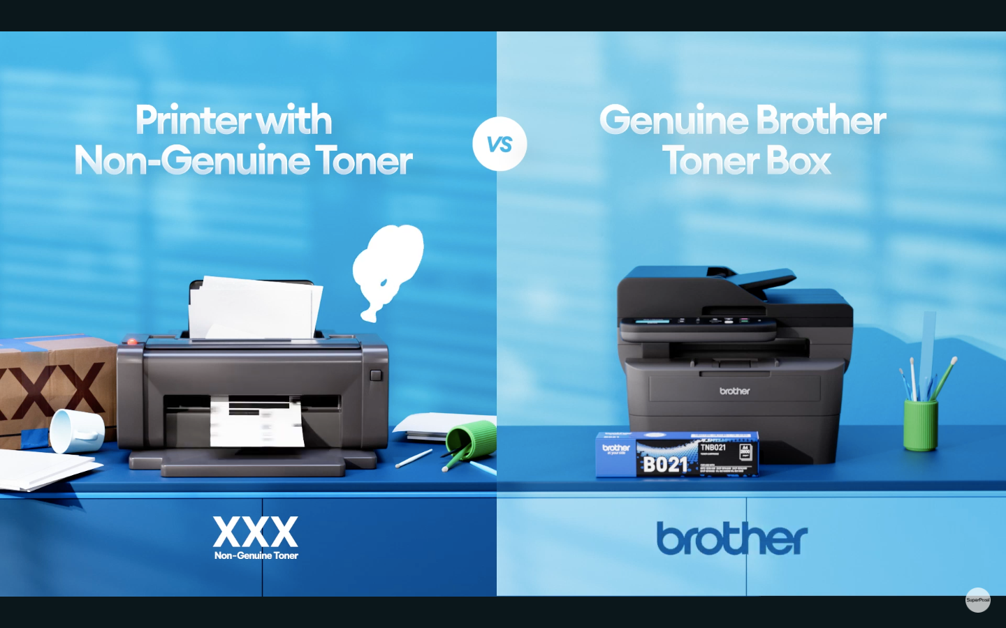 Brother Printer 3D Animation by SuperPixel.