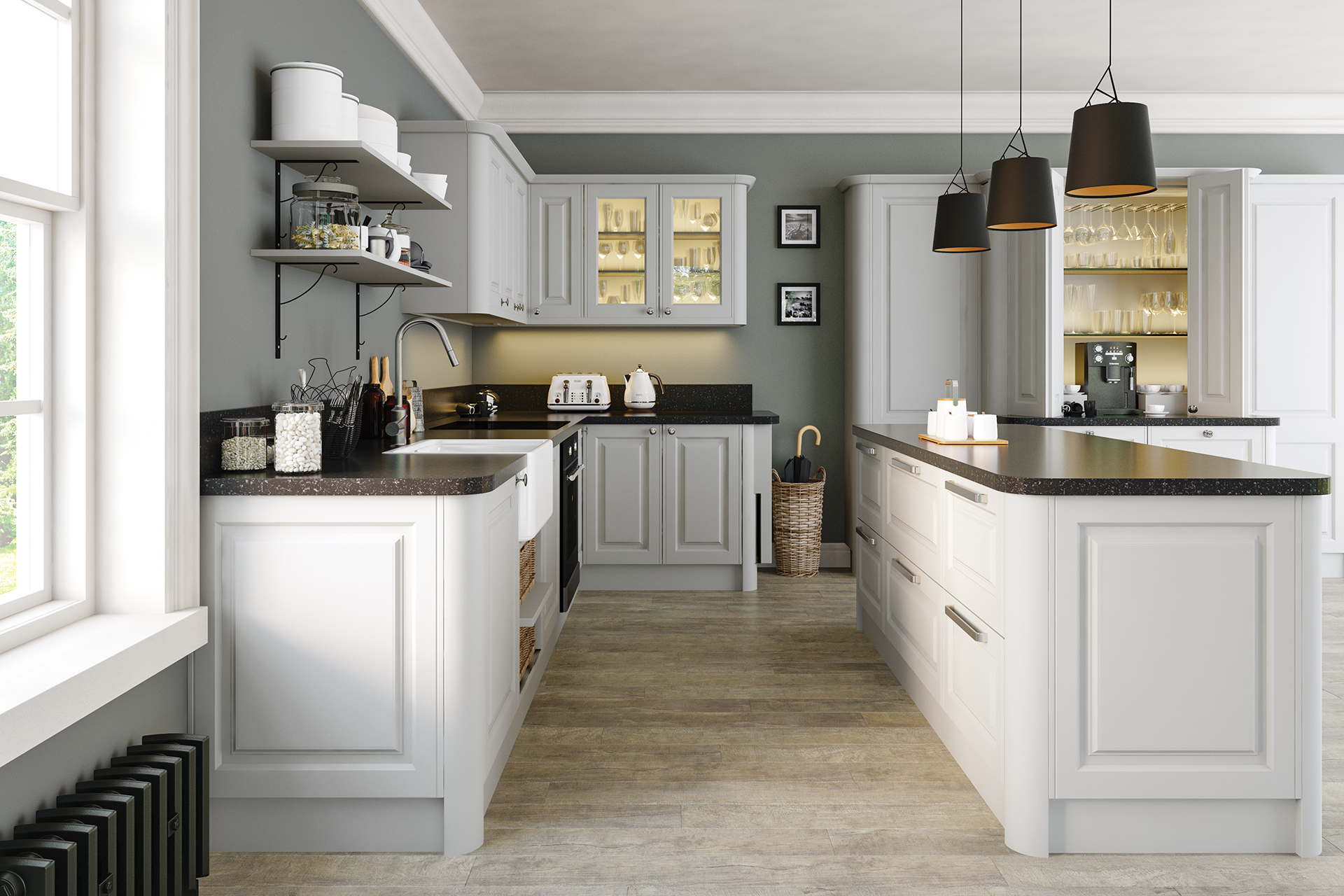 Matt Dove Grey kitchen
