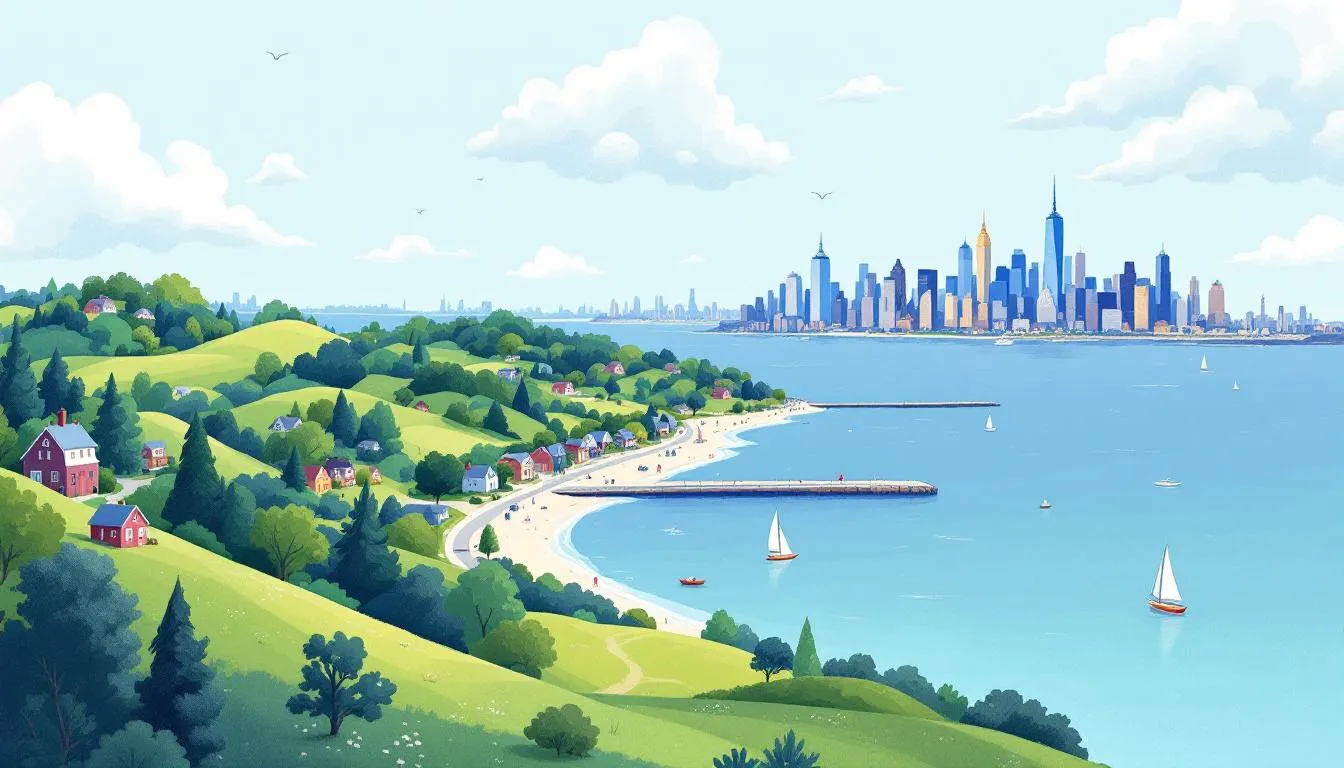 A scenic view of the Connecticut Shoreline, showcasing the beauty and appeal of the area for those moving from NYC to Connecticut Shoreline.